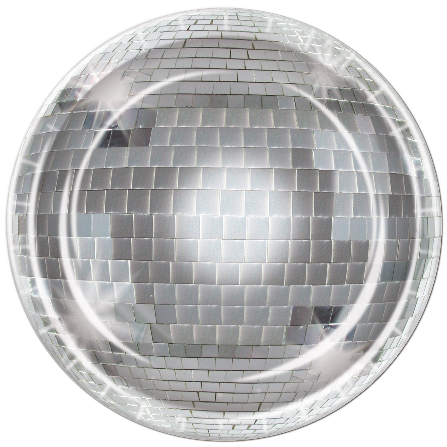 Disco Ball Large Paper Plates (Pack of 8)