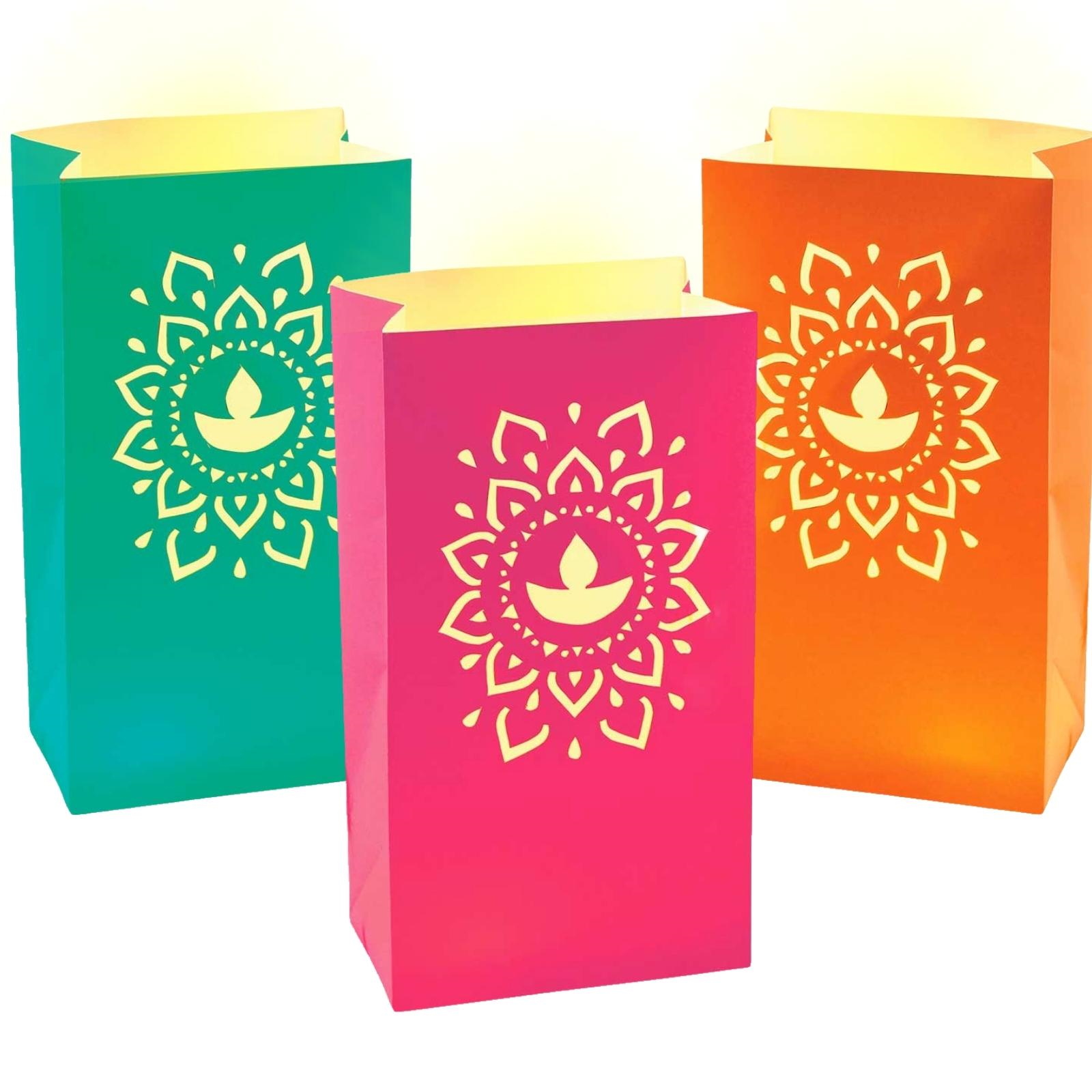 Diwali Luminary Paper Bags (Pack of 6)