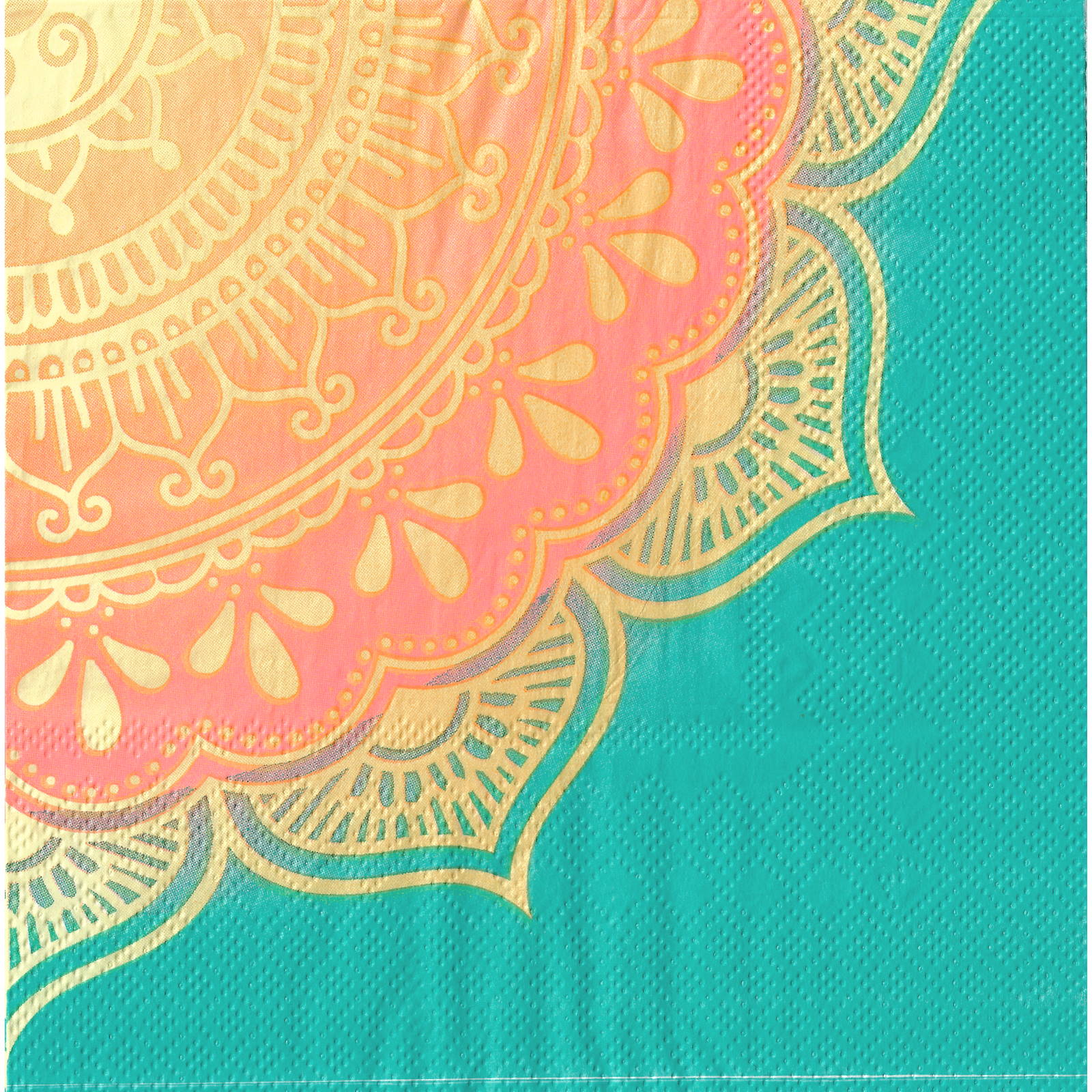 Diwali Mandala Large Napkins / Serviettes (Pack of 16)