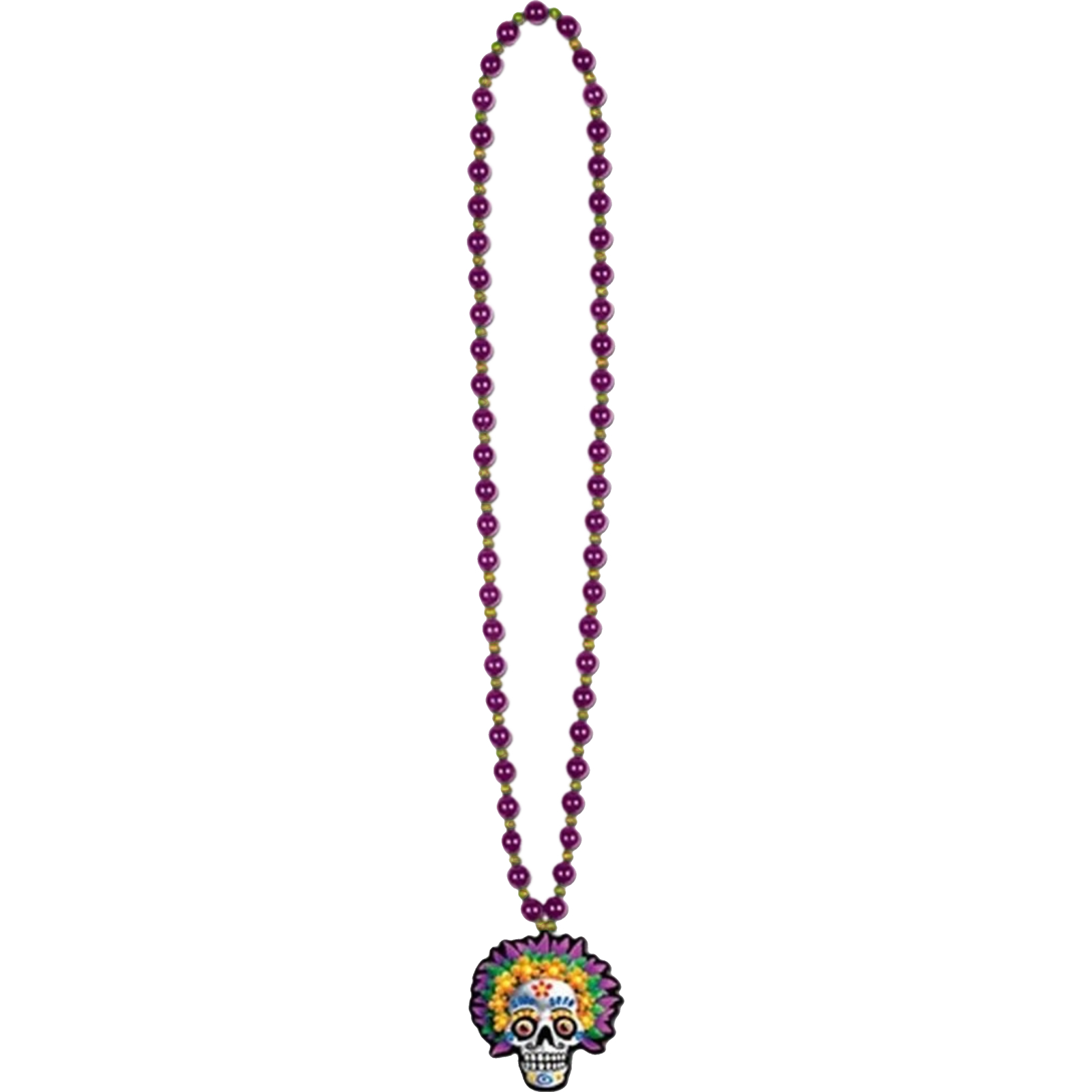 Day Of The Dead Beaded Necklace