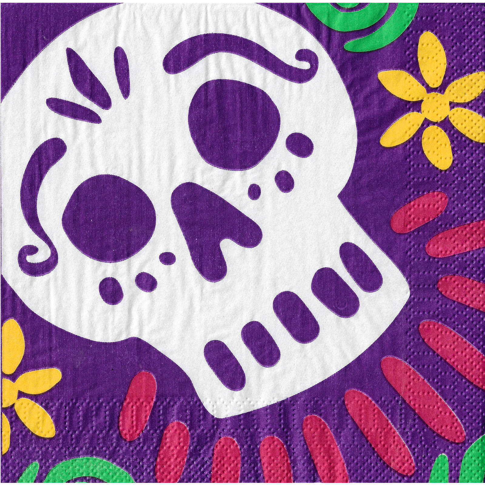 Day Of The Dead Sugar Skulls Large Napkins / Serviettes (Pack of 16)