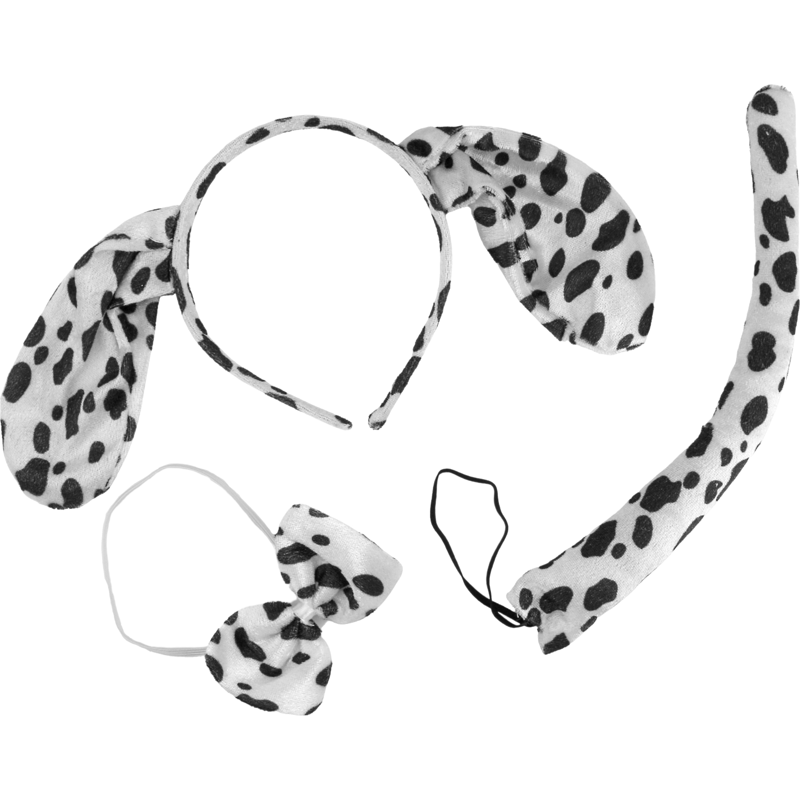 Dalmatian Dog Ears and Tail Costume Set
