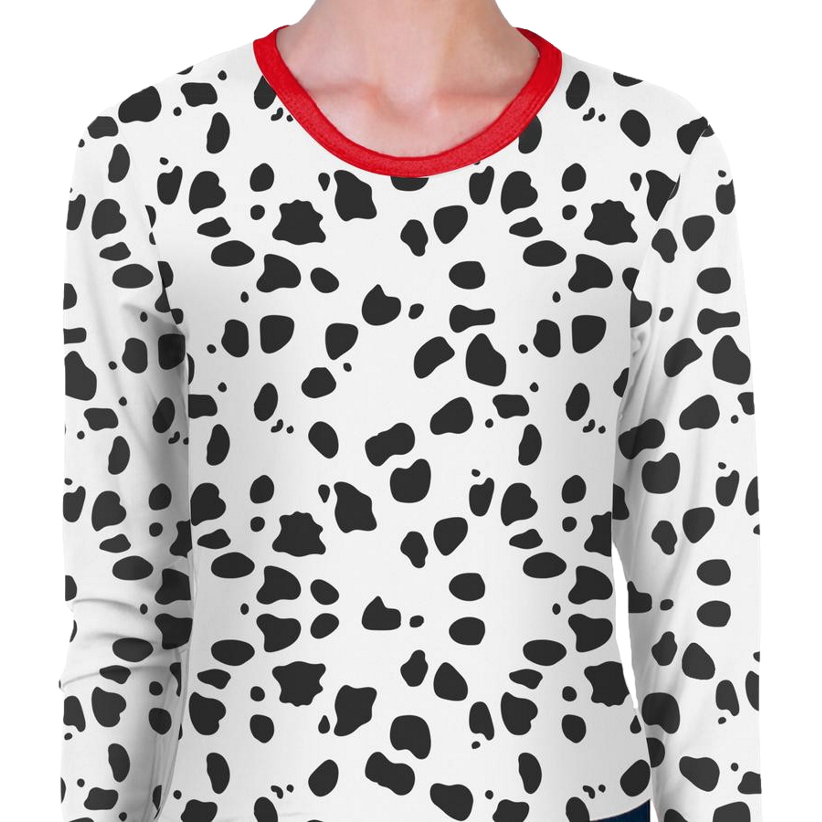 Dalmatian Spot Childs Long Sleeve Top Large
