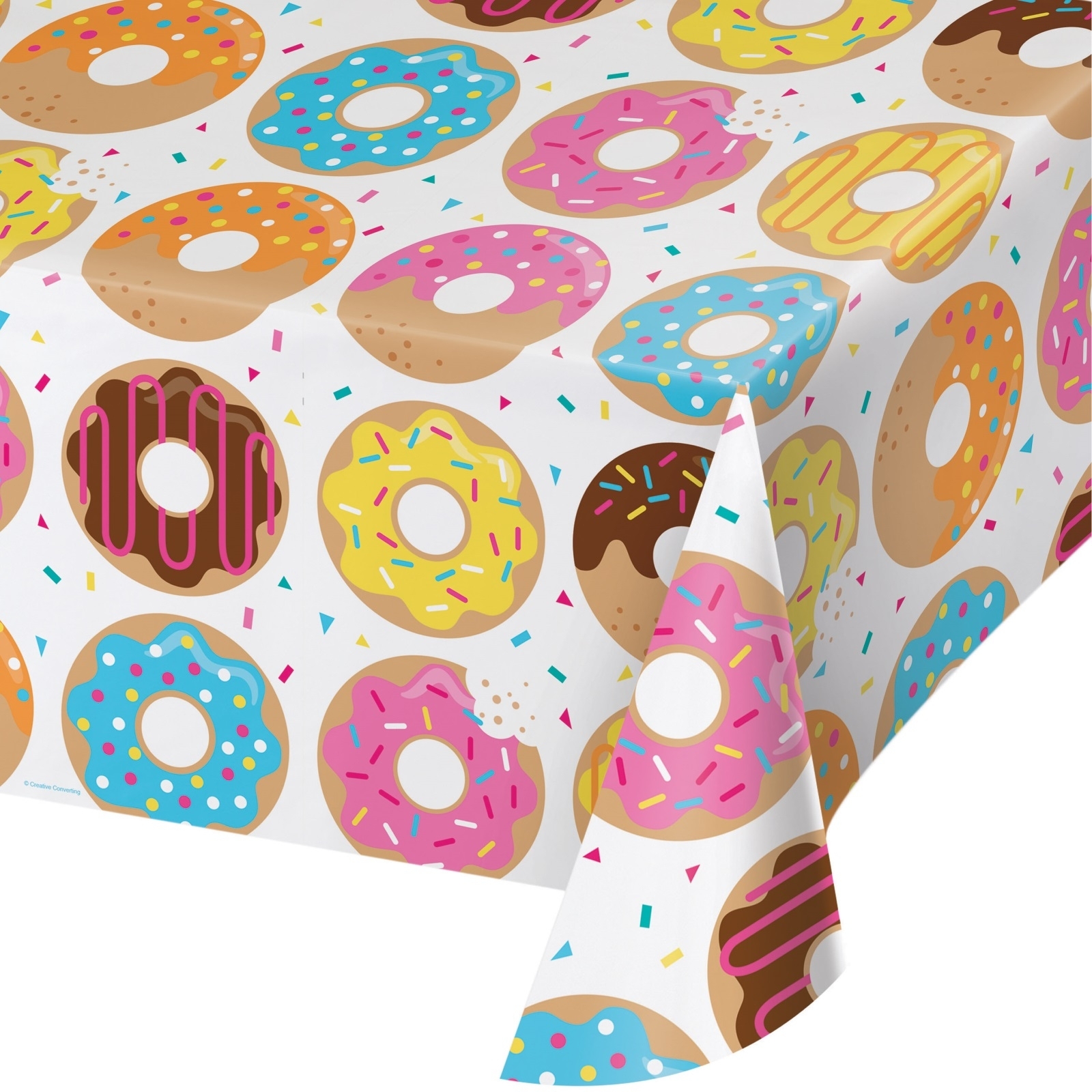 Donut Time Plastic Tablecloth
