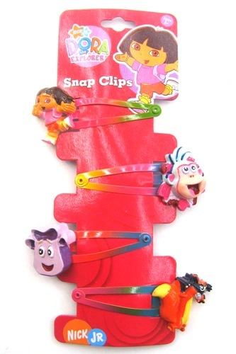 Dora The Explorer Hair Clips (Set of 4)