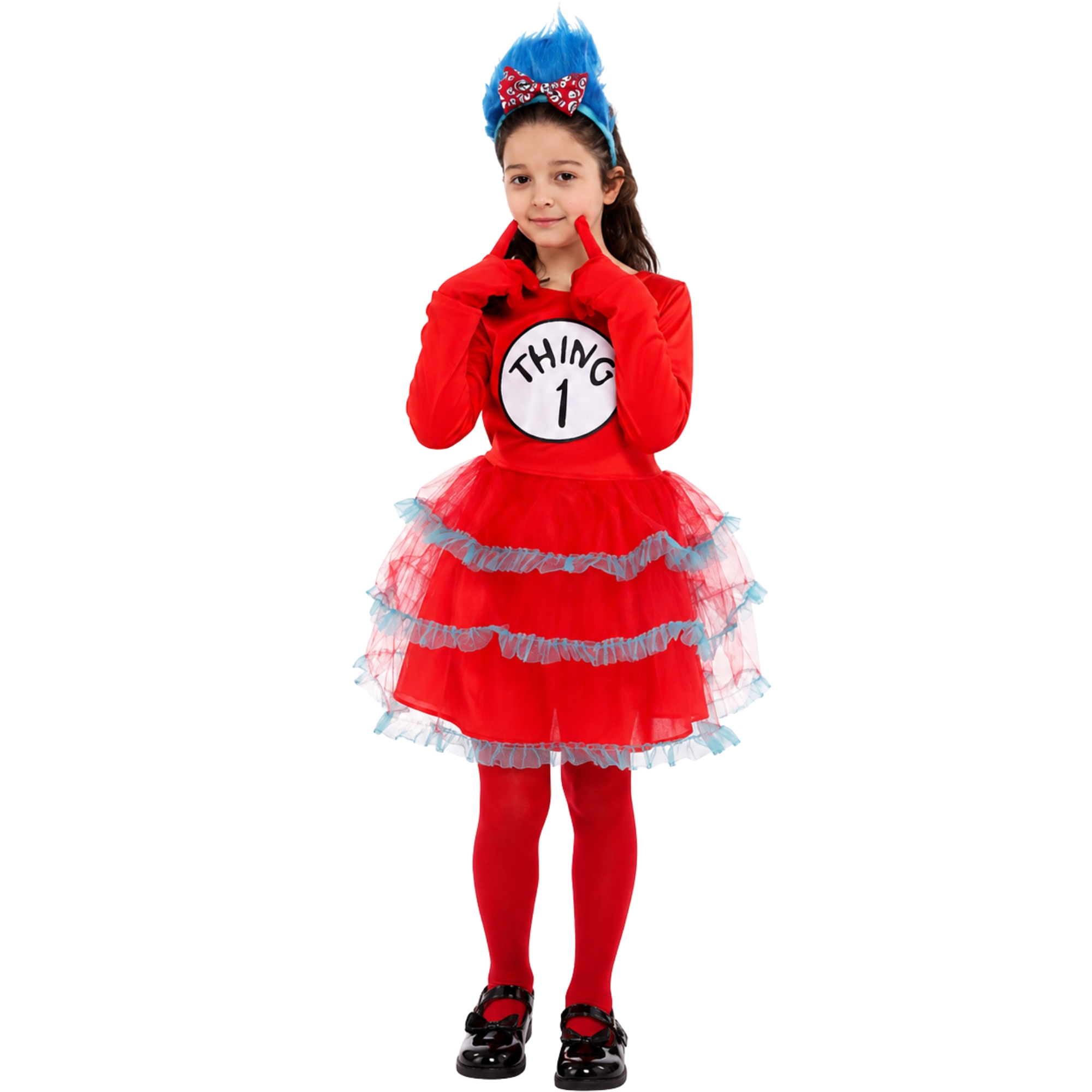 Girls Thing 1 Dress Costume