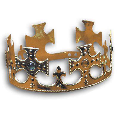 Plastic Jeweled Crown Adult Costume Accessory