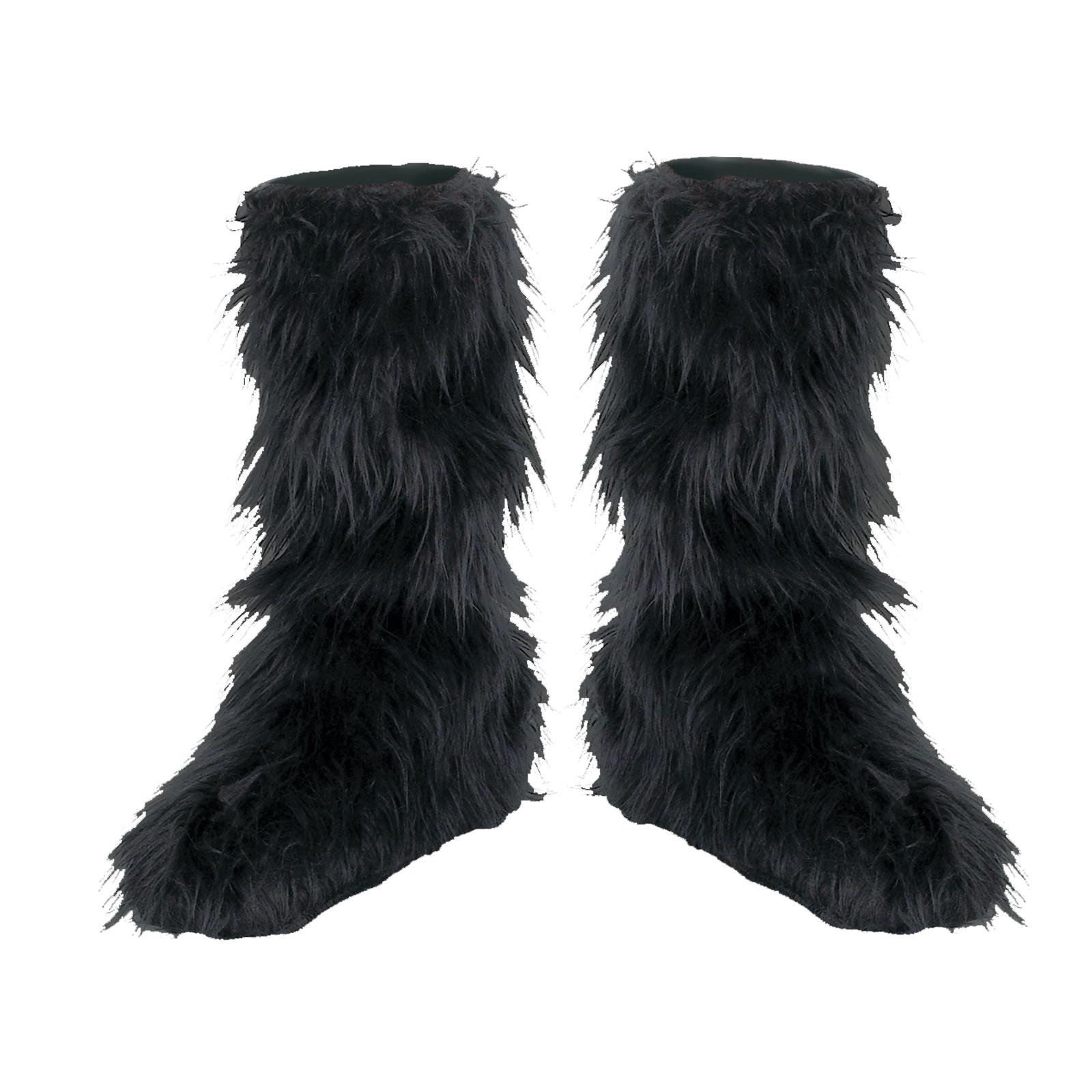 Fashion Fluffy Black Child Boot Covers