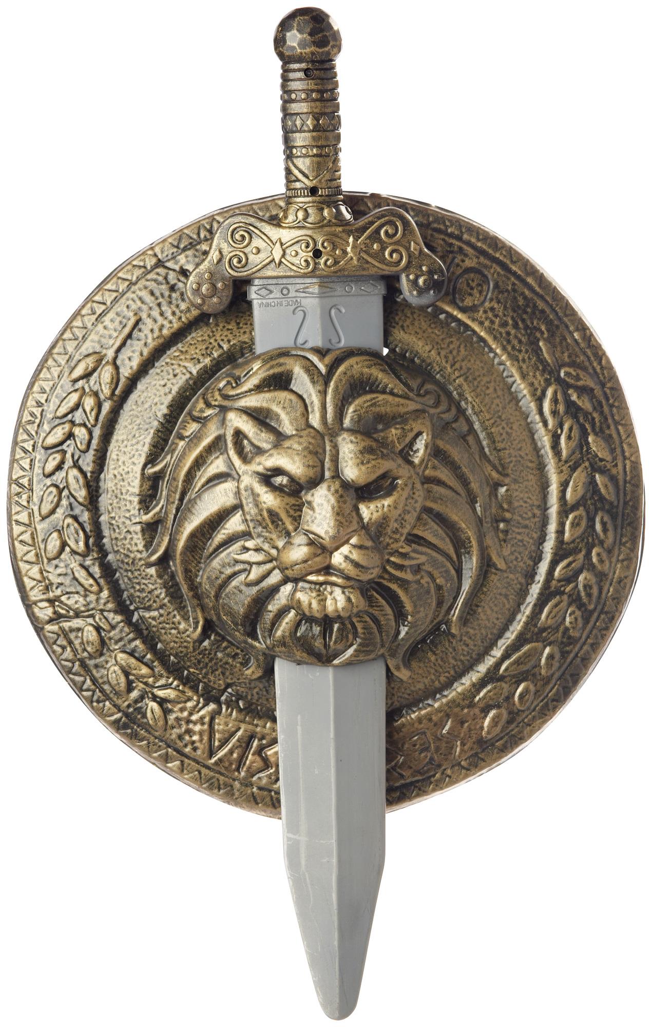 Spartan Gladiator Shield and Sword Costume Accessory