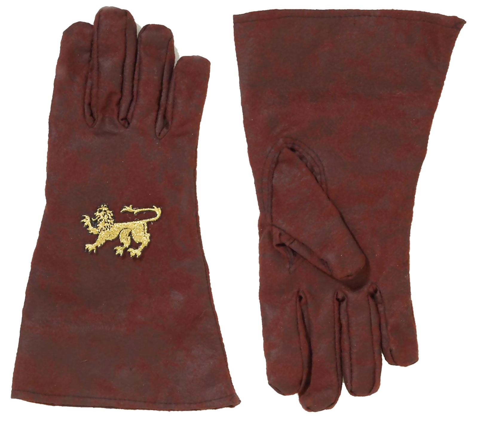 Roman Medieval Brown Adult Gloves