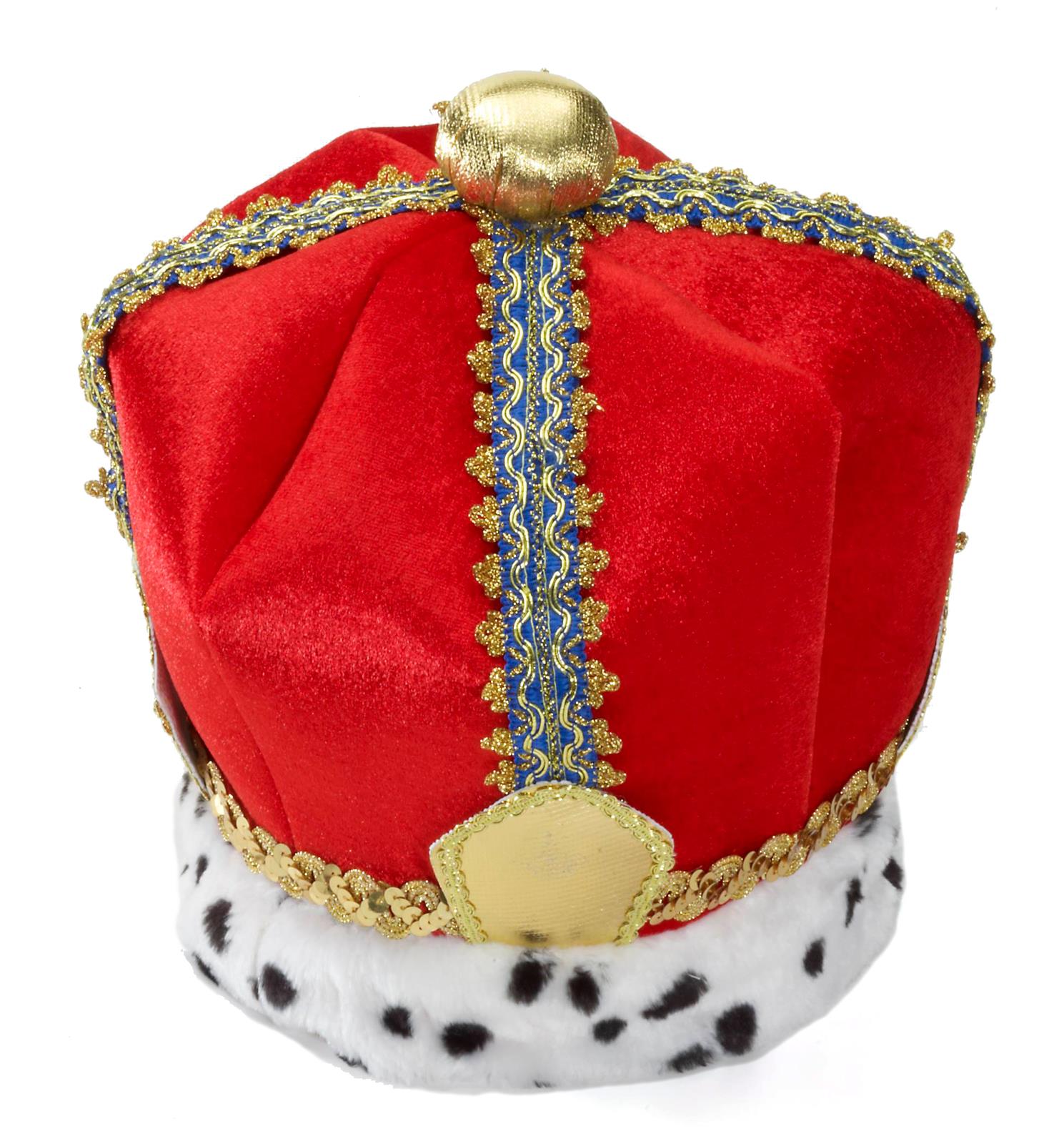 Medieval Velvet King Crown Adult Costume Accessory