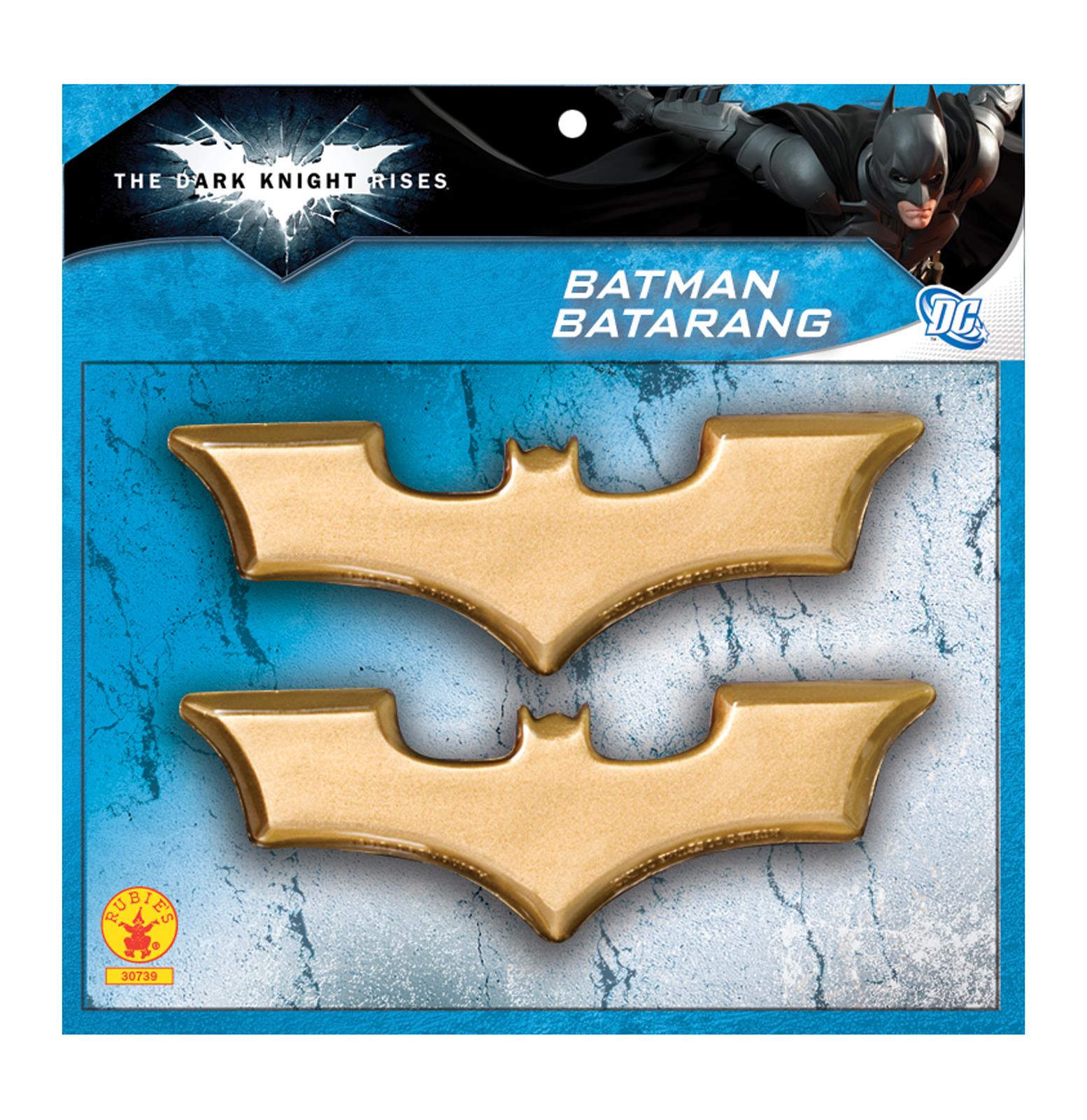 Batman The Dark Knight Rises Gold Batarangs Costume Accessory