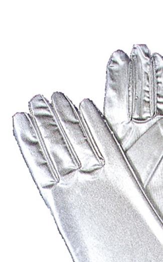 Regular Silver Metallic Adult Gloves