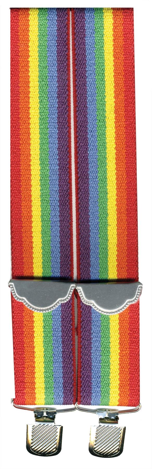 Sparkle Suspenders - Rainbow OSFM At Men's Clothing Store