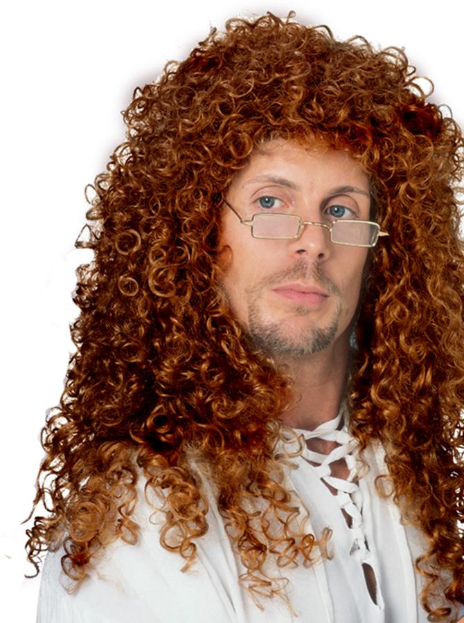 Extra Long Curly Auburn Adult Wig