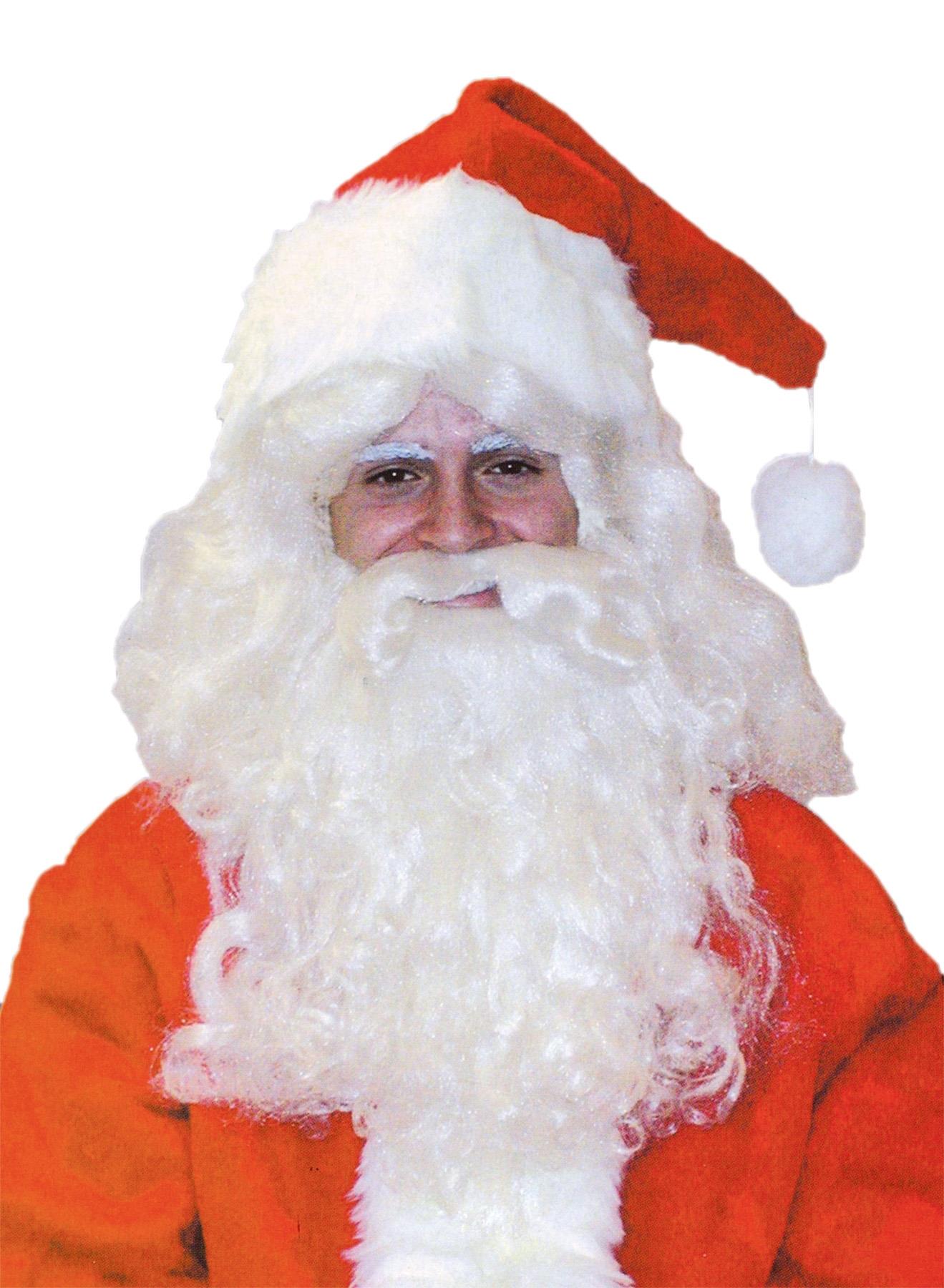 Santa Claus Deluxe Adult Wig and Beard Set
