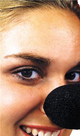 Sponge Animal Black Nose Costume Accessory