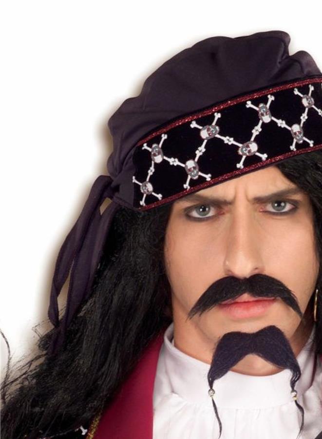Pirate Mustache Beard Adult Costume Accessory