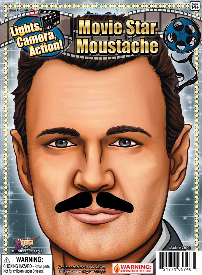 Hollywood Vintage Moustache Adult Costume Accessory