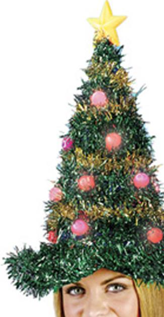 Christmas Tree Light Up Adult Hat
