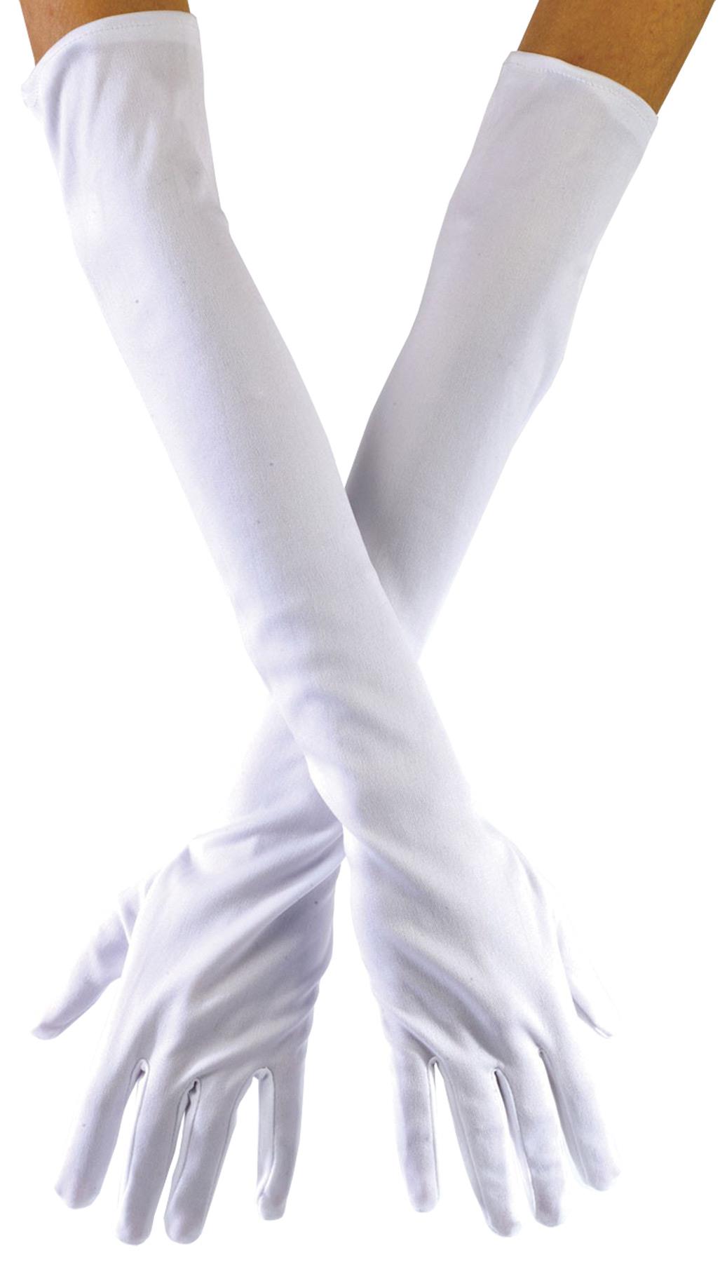 White Opera Stretch Theatrical Adult Gloves