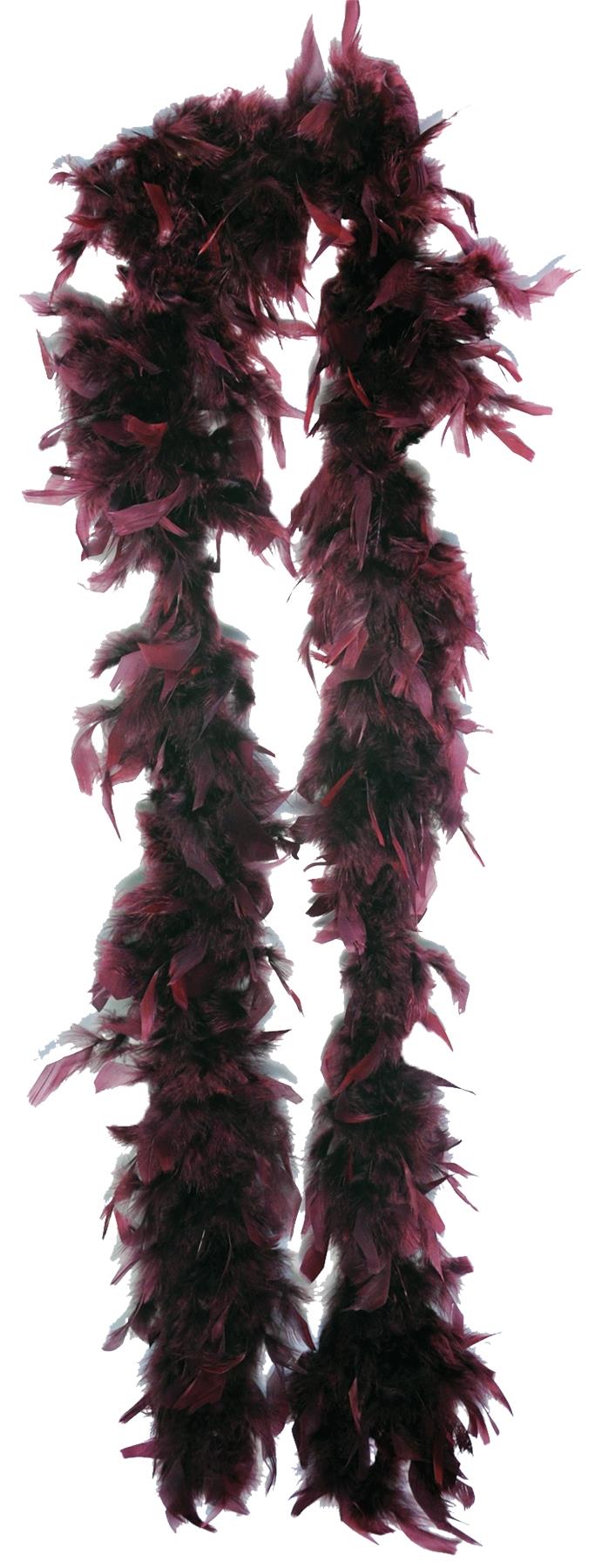 Feather Boa Burgundy 6ft Adult Costume Accessory