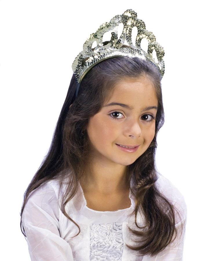 Sparkling Gold Sequin Princess Tiara Child Costume Accessory