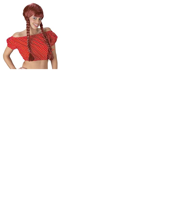 Auburn Braids Adult Wig