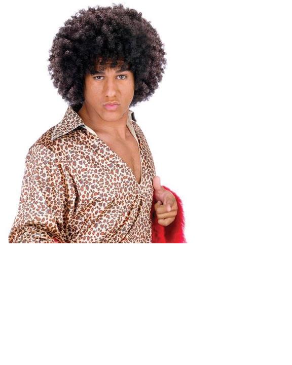 Groovy Disco Afro Large Brown Adult Wig