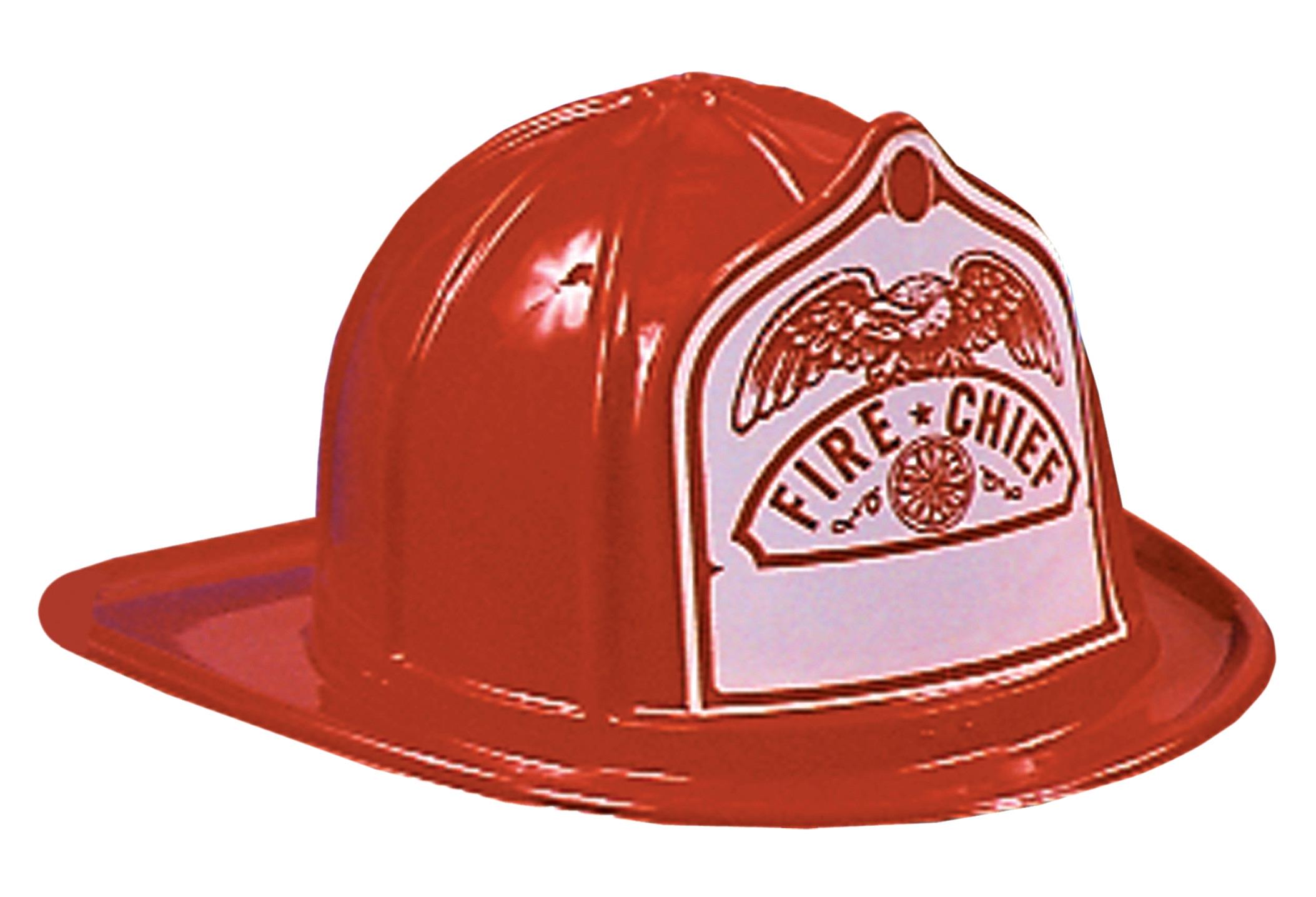 Firefighter Chief Red Adult Hat