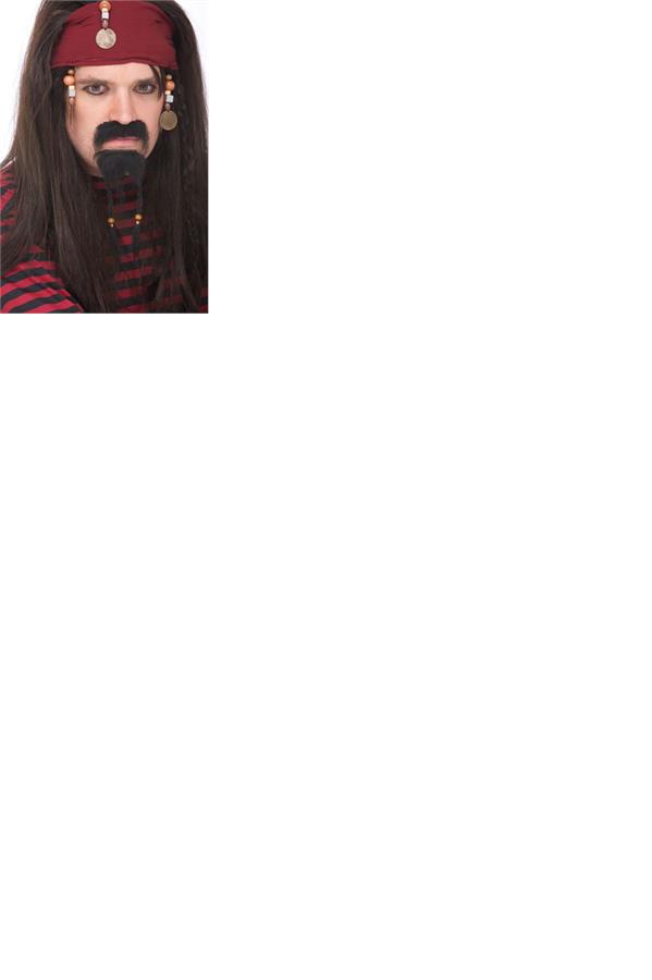 Pirate Mustache Goatee Adult Costume Accessory