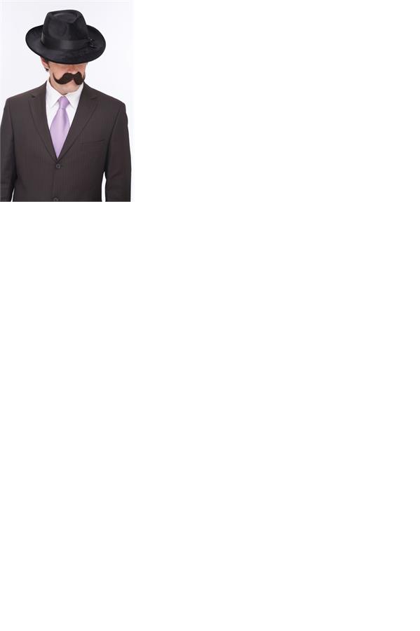 Handlebar Brown Mustache Adult Costume Accessory