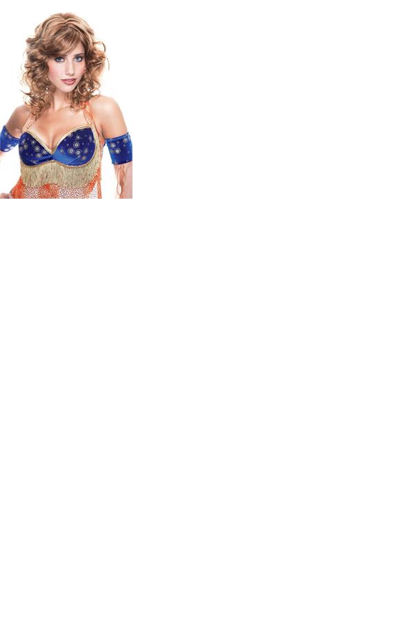 French Kiss Bianca Curly Red Adult Wig