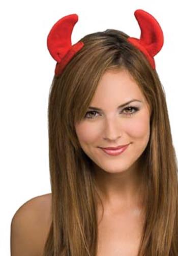 Devil Horns Clips Adult Costume Accessory