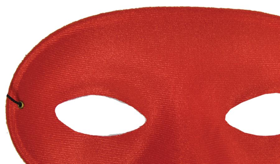 Red Half Adult Mask