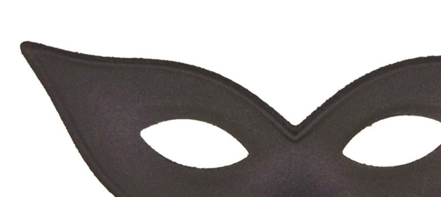 Harlequin Black Jester Adult Mask