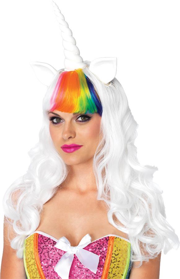 Unicorn Wig and Tail Adult Costume Kit