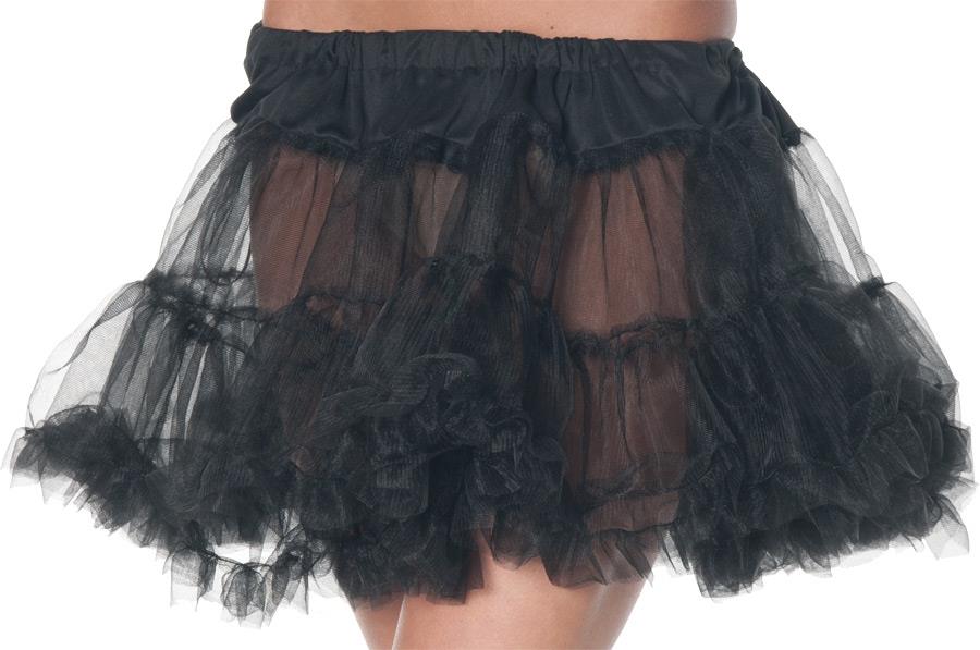 Black Petticoat Tutu Adult Costume Accessory