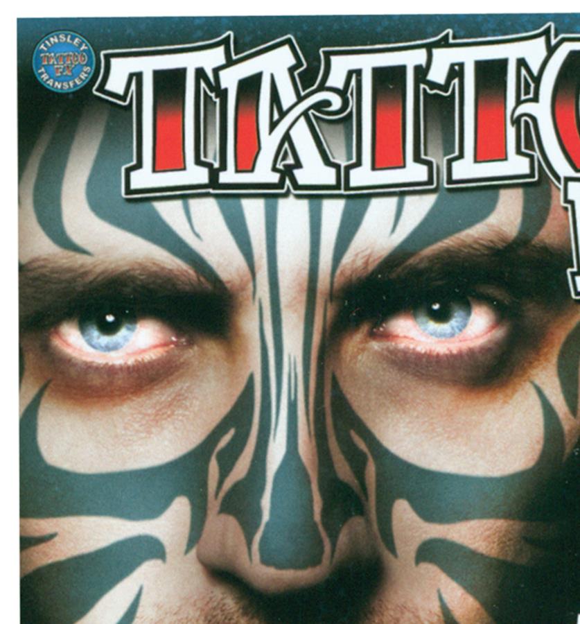 Tribal Zebra Temporary Face Tattoo FX Makeup Accessory