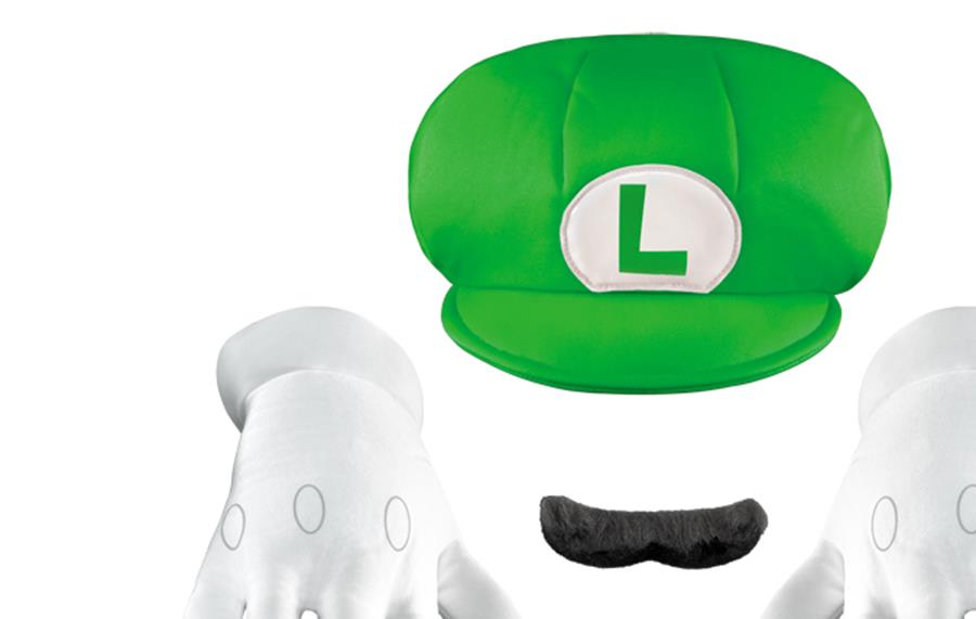 Super Mario Bros. Luigi Child Costume Kit