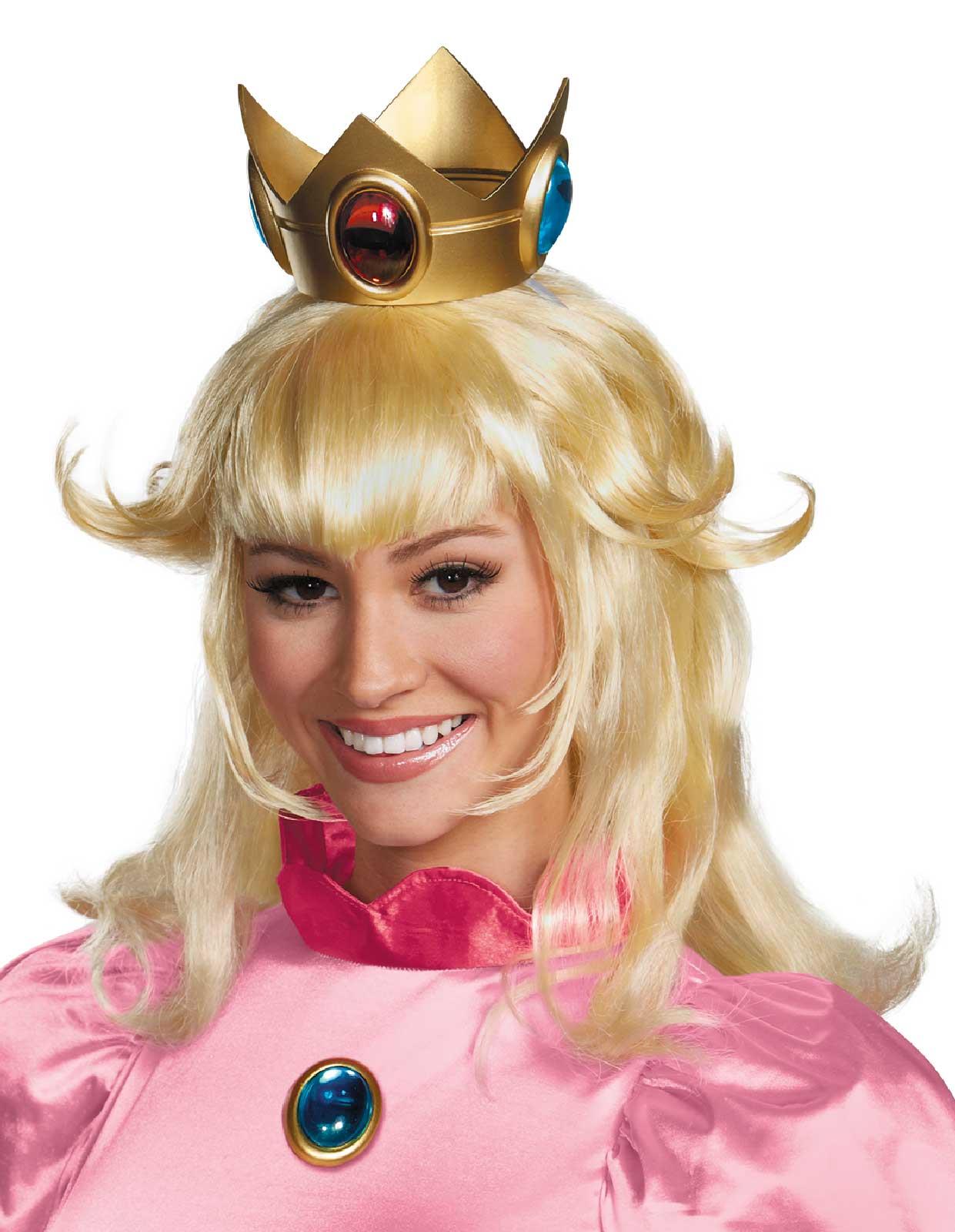 Super Mario Bros. Princess Peach Adult Wig