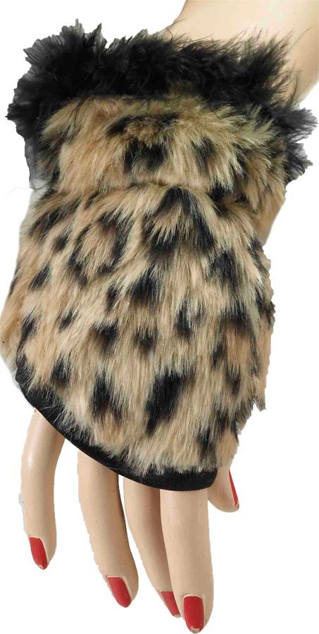Leopard Adult Glovelets