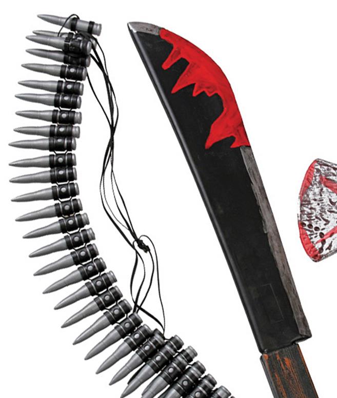 Zombie Hunting Weapon Costume Accessory Kit
