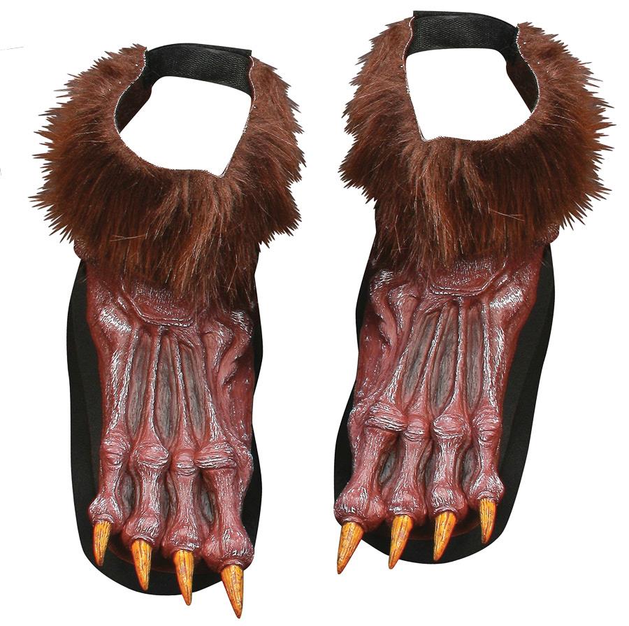 Werewolf Brown Adult Shoe Covers