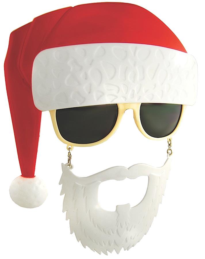 Sunstache Santa Christmas Adult Sunglasses