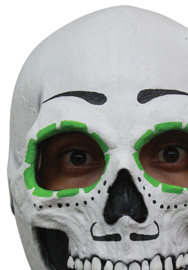 Day of the Dead Catrin Sugar Skull Man Latex Adult Mask
