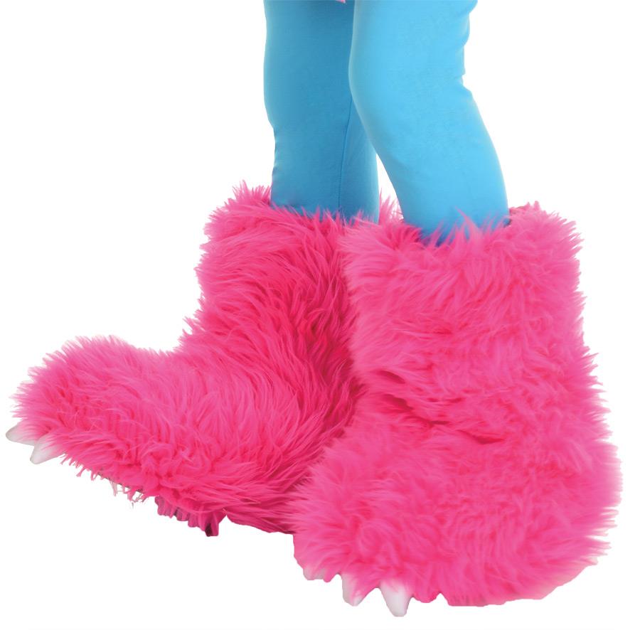 Monster Hot Pink Child Boot Covers