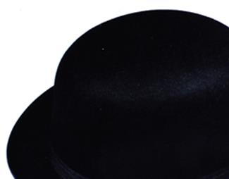 Felt Black Derby Adult Hat