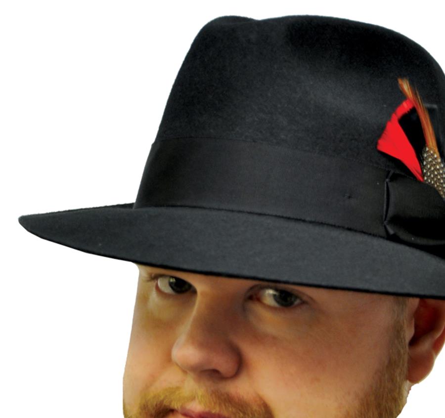 Gangster Mafia Black Adult Hat