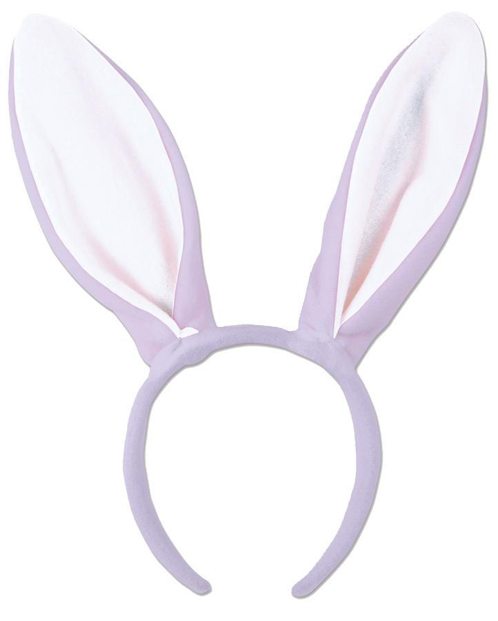 Bunny Ears Lavender Adult Costume Accessory